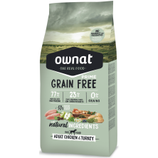 Ownat Prime Grain Free Adulto Frango e Peru 14 kg