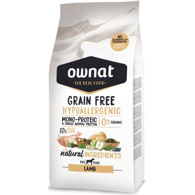 Ownat Prime Grain Free Hypo Lamb 14 kg