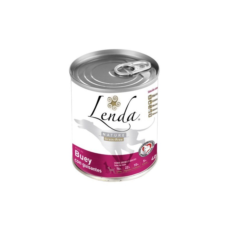 Lata Lenda Nature Grain Free Buey con Guisantes