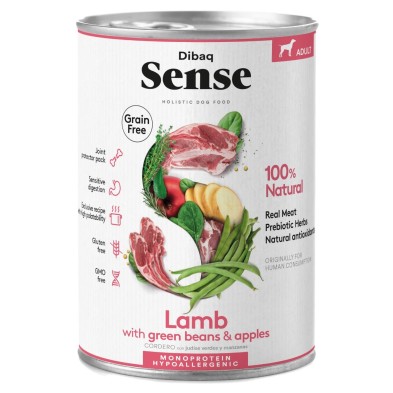 Dibaq Sense 380gr Cordeiro Enlatado GF