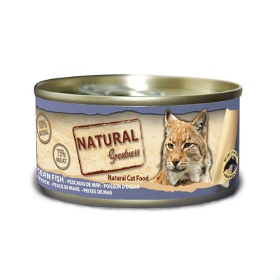 Natural Greatness Gatos Lata Pescado de Mar 70 gr