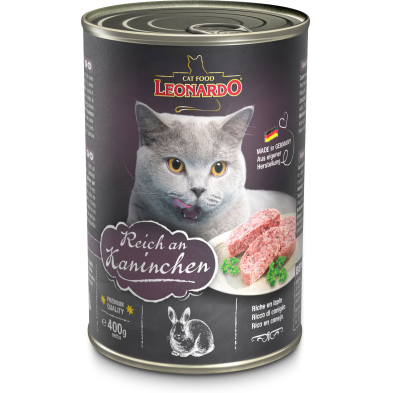 Leonardo 400 g lata de coelho