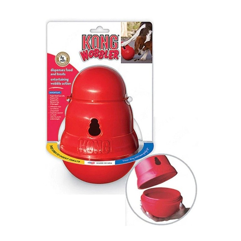 Kong Toy-Dispenser interativo para cães Wobbler