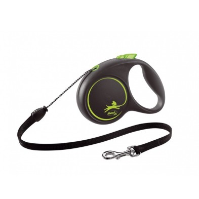 Trela extensível Flexi para cães com cordão Cor verde