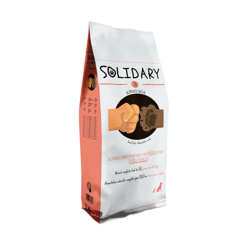 Solidary 26 alimento seco para cães jovens e adultos 15 kg