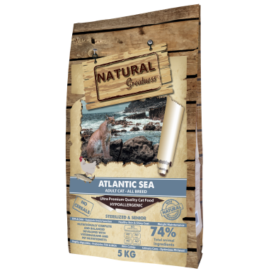 Natural Greatness Receta Atlantic Sea Gatos Adultos, Esterilizados y Senior
