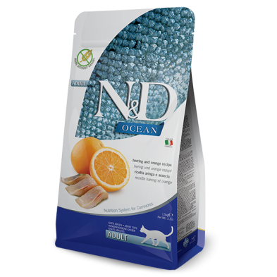 Farmina N&D Ocean Cat Adult Arenque e Laranja