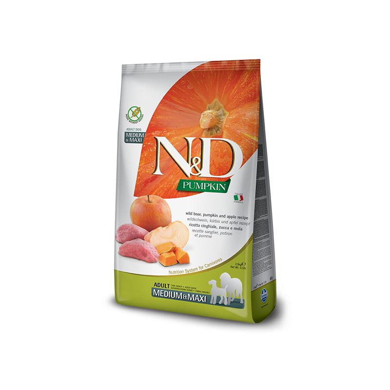 Farmina N&D Pumpkin Adult Medium Maxi Jabalí y Manzana 12Kg