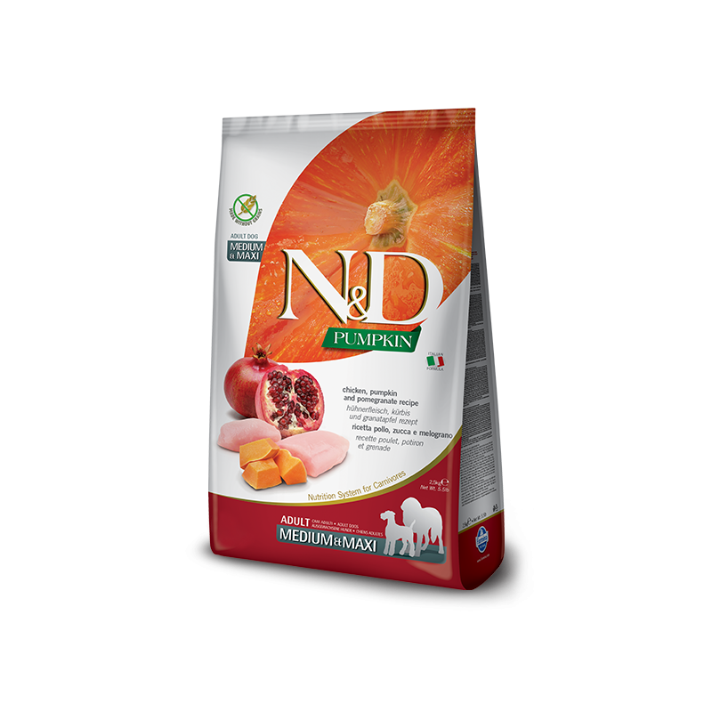 Farmina N&D Pumpkin Adult Medium/Maxi Pollo y Granada 12Kg