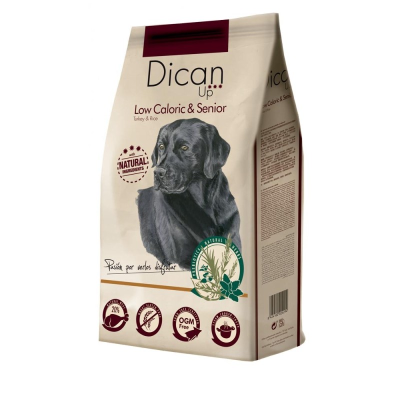 Dican Up Low Caloric & Senior para cães com pouca atividade de Dibaq