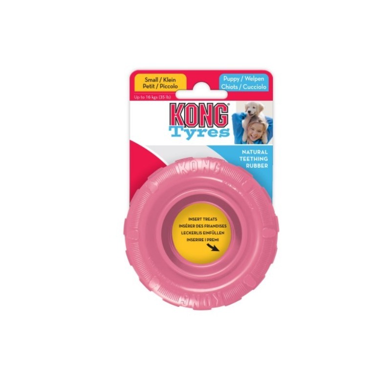 Kong Puppy Tyres Brinquedo de Borracha para cachorros
