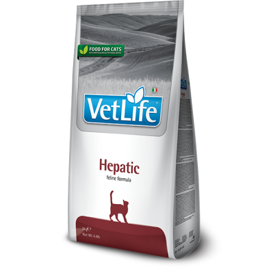 Comida Farmina Vet Life para gatos com problemas de insuficiência hepática