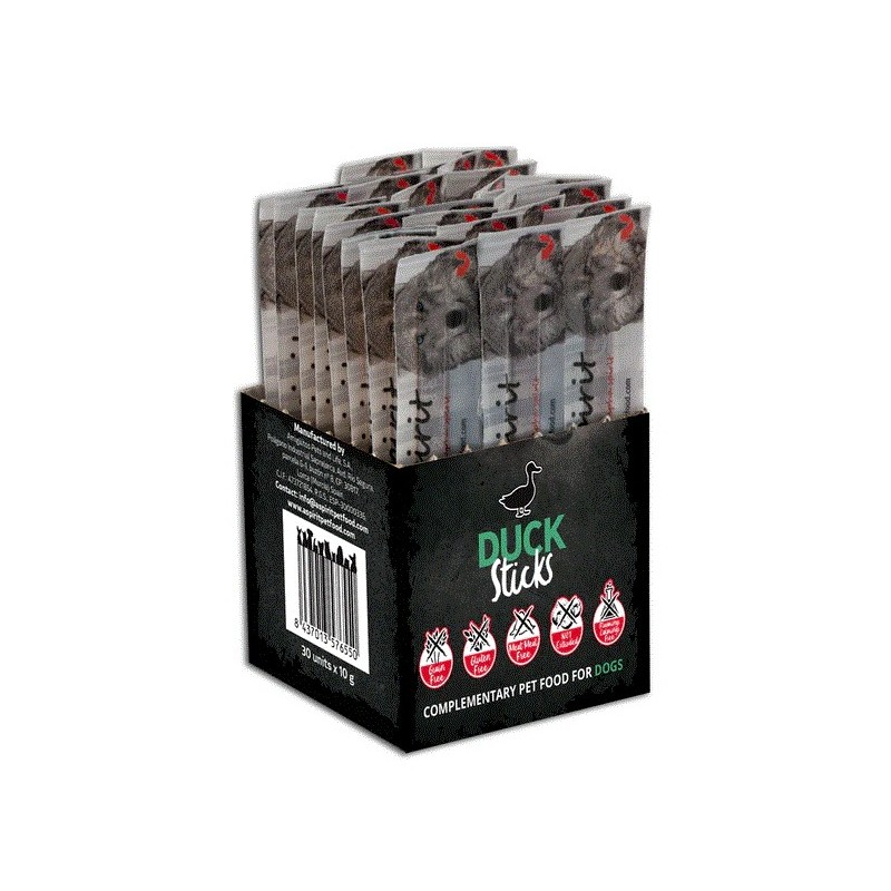 Sticks naturais sem grãos para cães Alpha Spirit Bars 30 unidades.