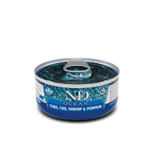 Farmina N&D Ocean Cat Adult Atún, Bacalao y Calabaza 70gr
