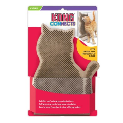 Massageador KONG Para Gatos Connects Kitty Comber com portão para Catnip