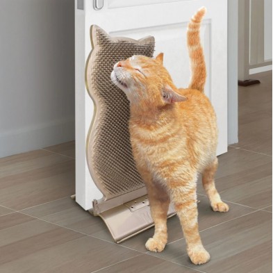 Massageador KONG Para Gatos Connects Kitty Comber com portão para Catnip