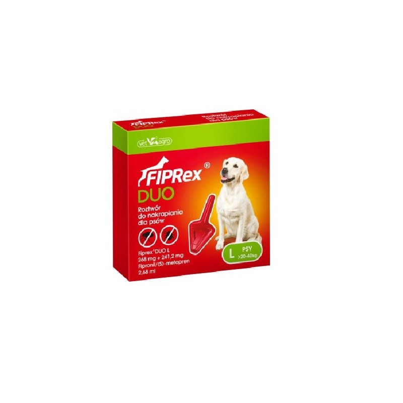 Pipeta Antiparasitária Fiprex Duo para cães de todas as raças e tamanhos
