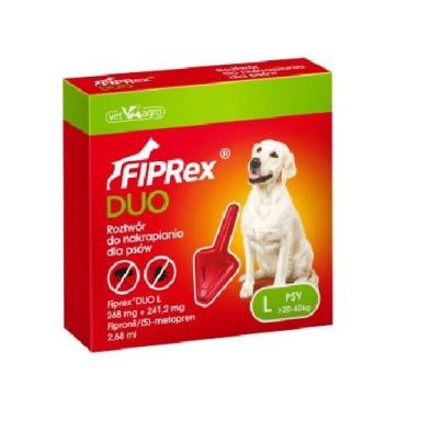 Pipeta Antiparasitária Fiprex Duo para cães de todas as raças e tamanhos