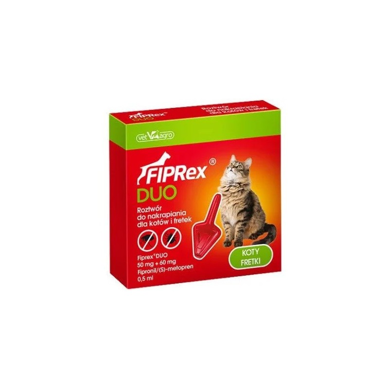Fiprex Duo Pipeta Antiparasitária para Gatos e Furões