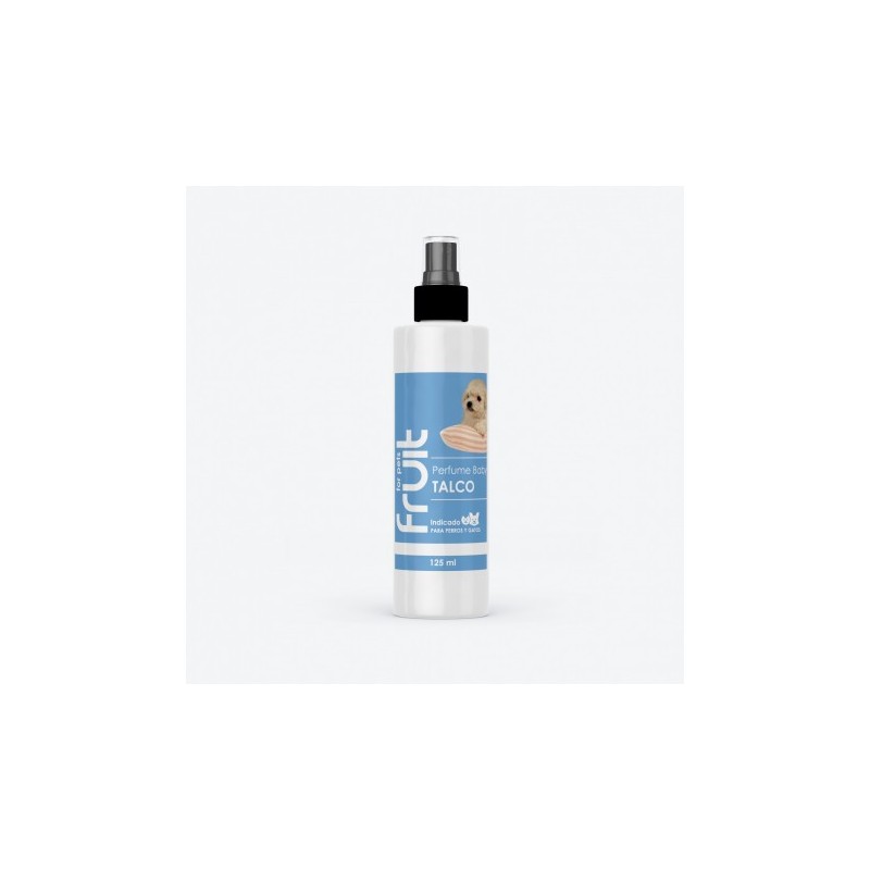 Perfume para cães e gatos Fruit for Pets com aroma a pó de talco
