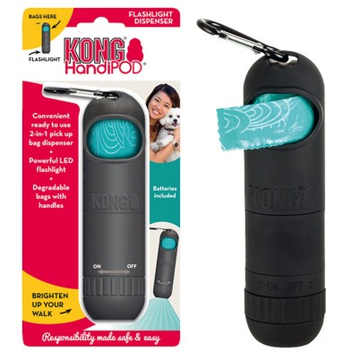 Distribuidor de sacos Kong HandiPod com lanterna 140 gr