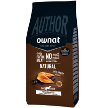 Ração sem grãos Ownat Author com galo ao ar livre fresco