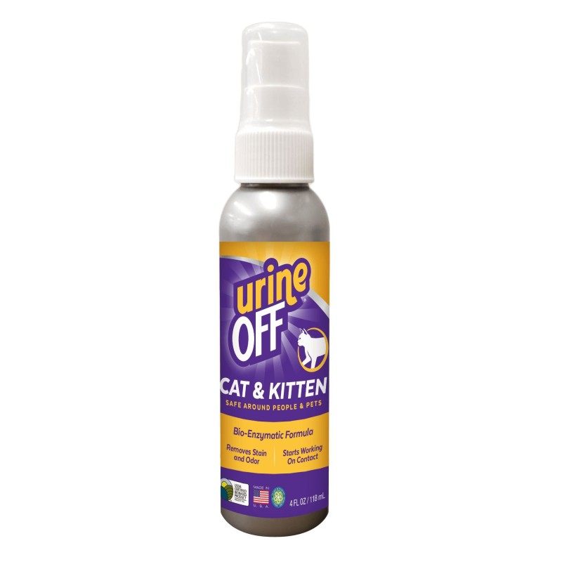 Urine Off elimina odores e manchas de urina para gatos e gatinhos 118 ml