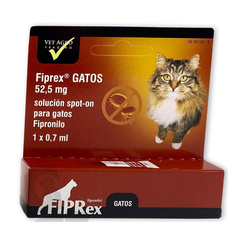 Pipeta Antiparasitária Fiprex para gatos de todas as raças e idades