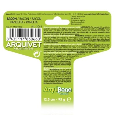 Arquivet Hueso para perros Arquibone sabor Bacon