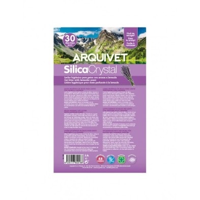 Areia para gatos Arquivet Silica Crystal Aroma Lavanda 3,8 L.