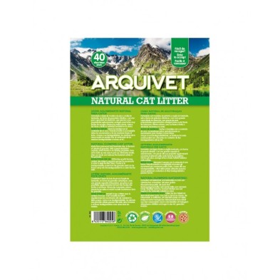 Areia para gatos Arquivet Natural Cat Litter Clumping 5 L.