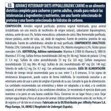 Advance Veterinary Diet Hipoallergenic Cannine