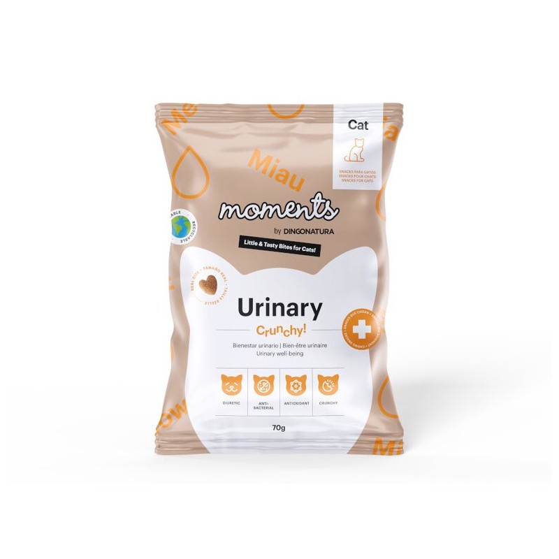Moments Crunchy Snack Cat Urinary. Para gatos com problemas urinários
