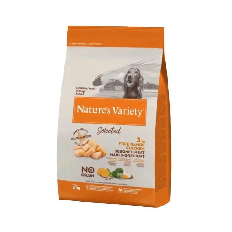 Ração para cães adultos Nature s Variedade de galinha de galinheiro