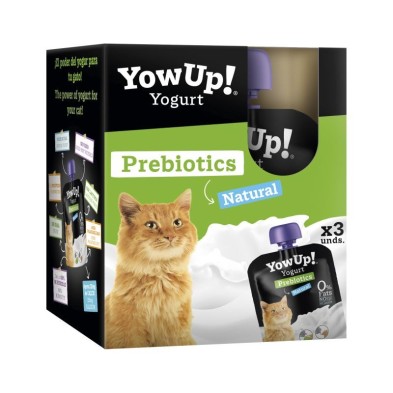YowUp! Yogurt Natural Prebiotics para Gatos pack 3 uds