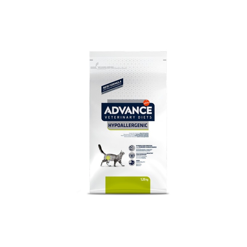 Advance Veterinary Diet Hypoallergenic Feline. Gatos com intolerancias o alergias