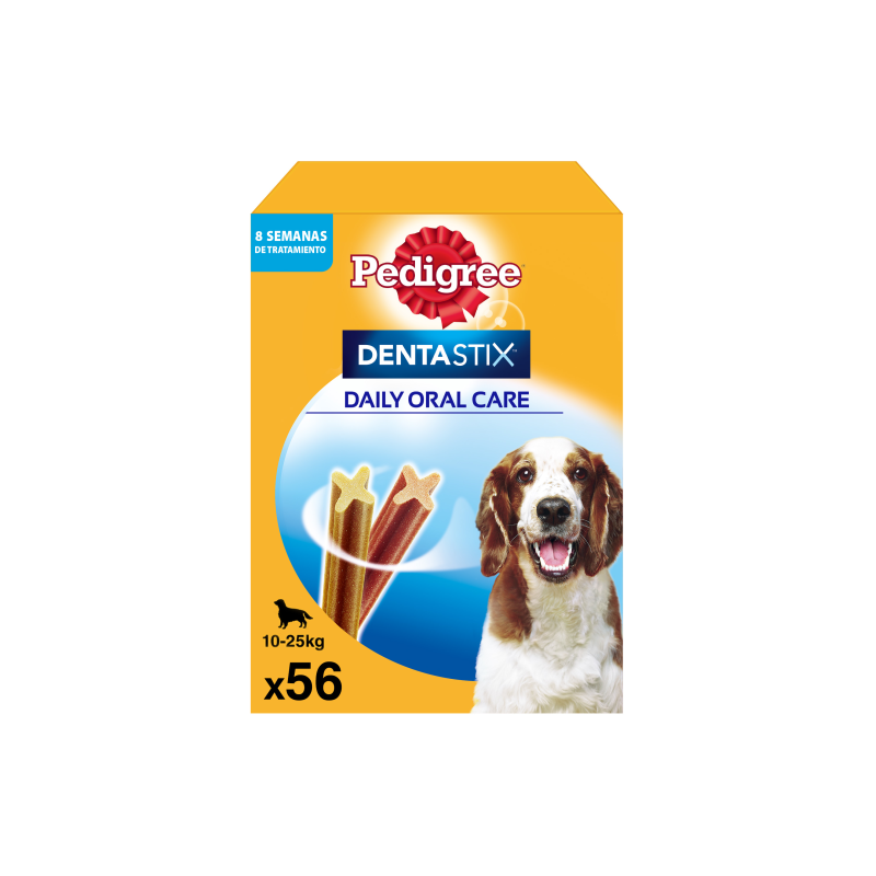 Snacks dentários Pedigree Dentastix para cães de raças médias
