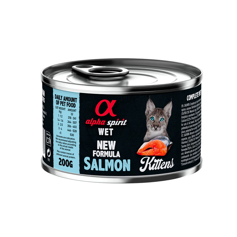 Latas para gatinhos de Alpha Spirit 200 gr