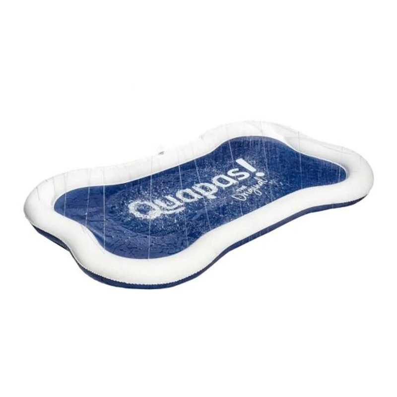 Piscina em forma de osso com jactos para cães 140 x 90 cm