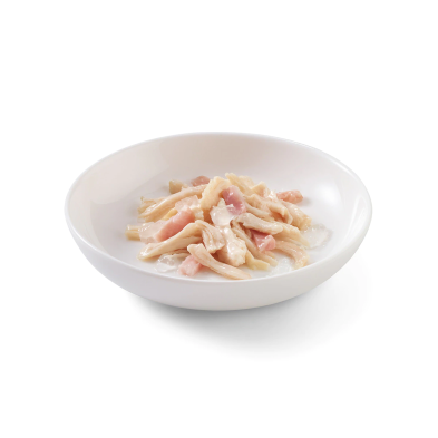 Lata de Schesir para gatos com frango e presunto 85 gr - Superpet