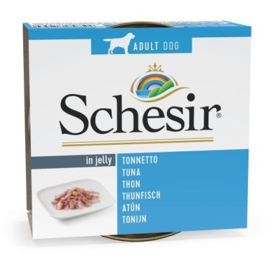 Lata para cães Schesir de atum em gelatina 150 gr