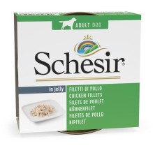 Lata para cães Schesir de frango em gelatina 150 gr