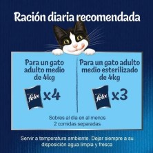 Felix Fantastic Saquetas de Gelatina para Gatos Festa do Mar com várias carnes