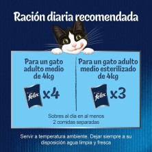 Felix Fantastic Sachês de Gelatina para Gatos Seleção de Legumes