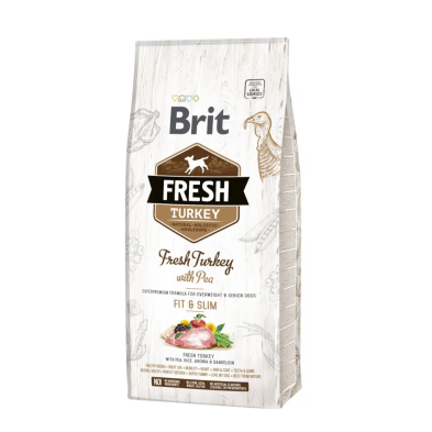 Brit Fresh Dog Senior Light Fit and Slim Peru e Ervilhas