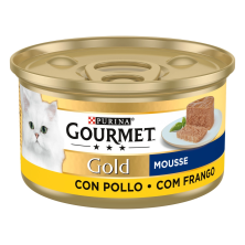 Pack de Latas Purina Gourmet Gold Mousse com frango para gatos