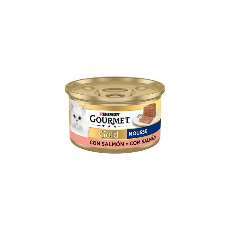 Pack Purina Gourmet Gold Mousse de Salmão para gatos