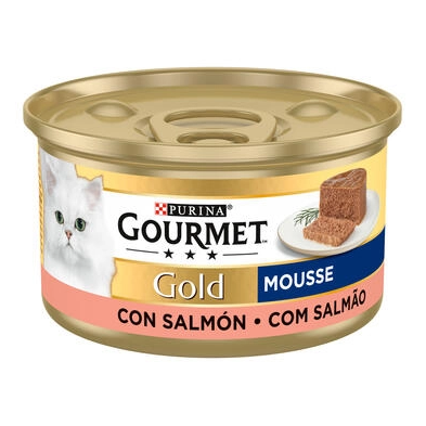 Purina Lata para gatos GOURMET GOLD Mousse Salmon