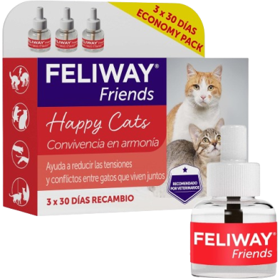 Feliway Friends Recambio Pack 3 x 48 ml