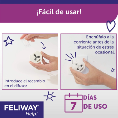 Embalagem de recarga Feliway Help para gatos